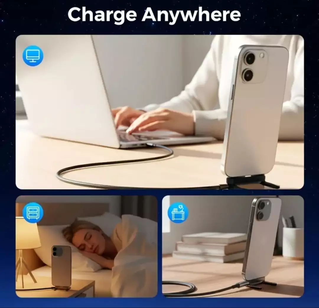 كابل شاحن ذات قاعد 240w